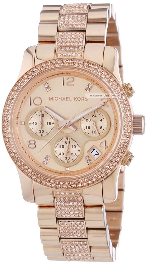 michael kors damenuhr gold mit steinen|michael kors rose gold.